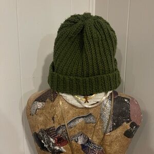 Cozy Green Knit Beanie